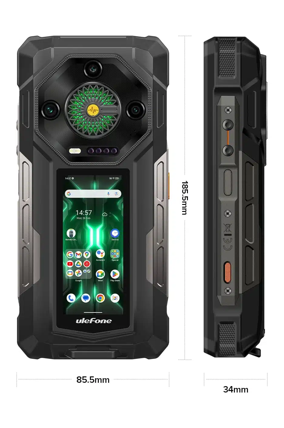 Ulefone Armor 33 Pro network specification illustration