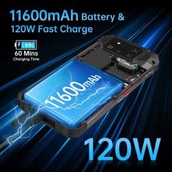 8849 TANK 4 Pro 5G Rugged Phone with MediaTek Dimensity 8300 Processor, 16GB+512GB, 11600mAh Battery, 64MP Night Vision Cameras, Built-in DLP Projector - Image 7