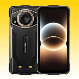 DOOGEE Fire 7 Ultra AI 5G Rugged Smartphone with MediaTek Dimensity 6300 Processor, 13000mAh Battery, 64MP Main Camera + 2MP Macro Camera, 33W Fast Charging