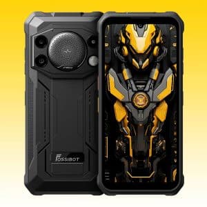 FOSSiBOT F110L Rugged Smartphone with Android 15, Unisoc Tiger T615 Octa-Core Processor, 4GB+128GB Storage, 10000mAh Battery, 50MP AI Main Camera