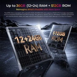 OUKITEL WP55 Ultra 5G Thermal Imaging Rugged Phone with MediaTek Dimensity 7025 Processor, 16GB+ 512GB, 6.6" FHD+ 120Hz Display, 11000mAh Battery - Image 7
