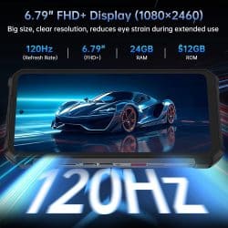 8849 HiKE Rugged Smartphone with 1200-Lumen Flashlight, MediaTek Helio G200 Processor, 12GB+512GB, 23800mAh Battery, 6.78" 120Hz Display - Image 7