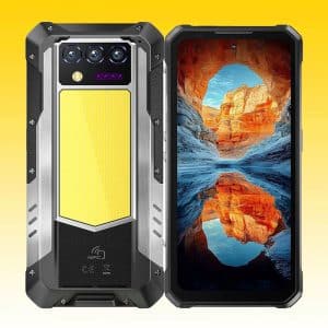 OUKITEL WP100 Titan 5G Rugged Phone with MediaTek Dimensity 7300, 16GB+512GB, 33000mAh Battery, 200MP + 20MP Night Vision + 2MP Cameras, 6.8" FHD+ 120Hz Display