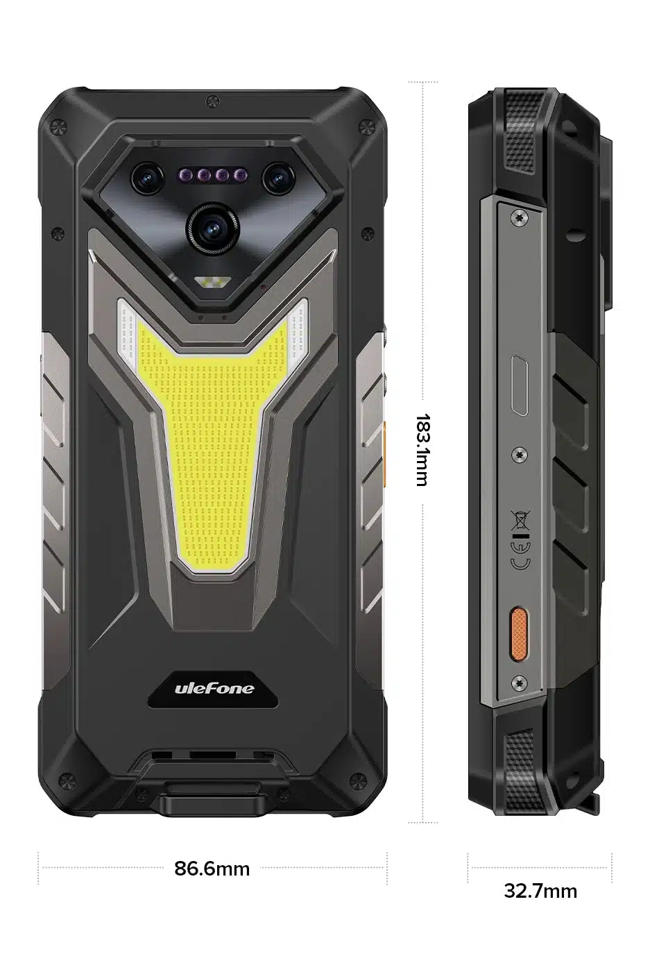Ulefone Armor 34+ network specification illustration