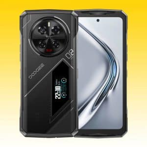 DOOGEE V40 Pro 5G Rugged Smartphone with MediaTek Dimensity 7300 Processor, 36+512GB, 200MP AI Quad Cameras, 20MP Night Vision, 6.78" 120Hz FHD+ Display, 1.47" Rear Screen
