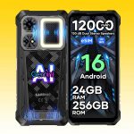 LAGENIO Rhino 1 Pro Rugged Smartphone with 12000mAh Battery, 8GB+256GB, 64MP Camera, 6.9-Inch 120Hz Display, Dual 130dB Speakers, 400LM Camping Light