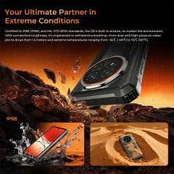 OUKITEL G6 Rugged Smartphone with Android 16, Unisoc T615 Octa-Core, Up to 8GB RAM, 256GB Storage, 10600mAh Battery, 18W Fast Charging, 6.52" 90Hz Display - Image 7