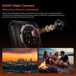 OUKITEL G6 Rugged Smartphone with Android 16, Unisoc T615 Octa-Core, Up to 8GB RAM, 256GB Storage, 10600mAh Battery, 18W Fast Charging, 6.52" 90Hz Display - Image 8