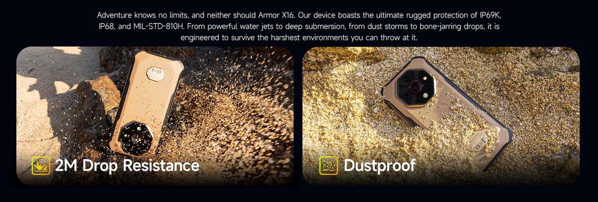 Armor X16 product feature graphic 12