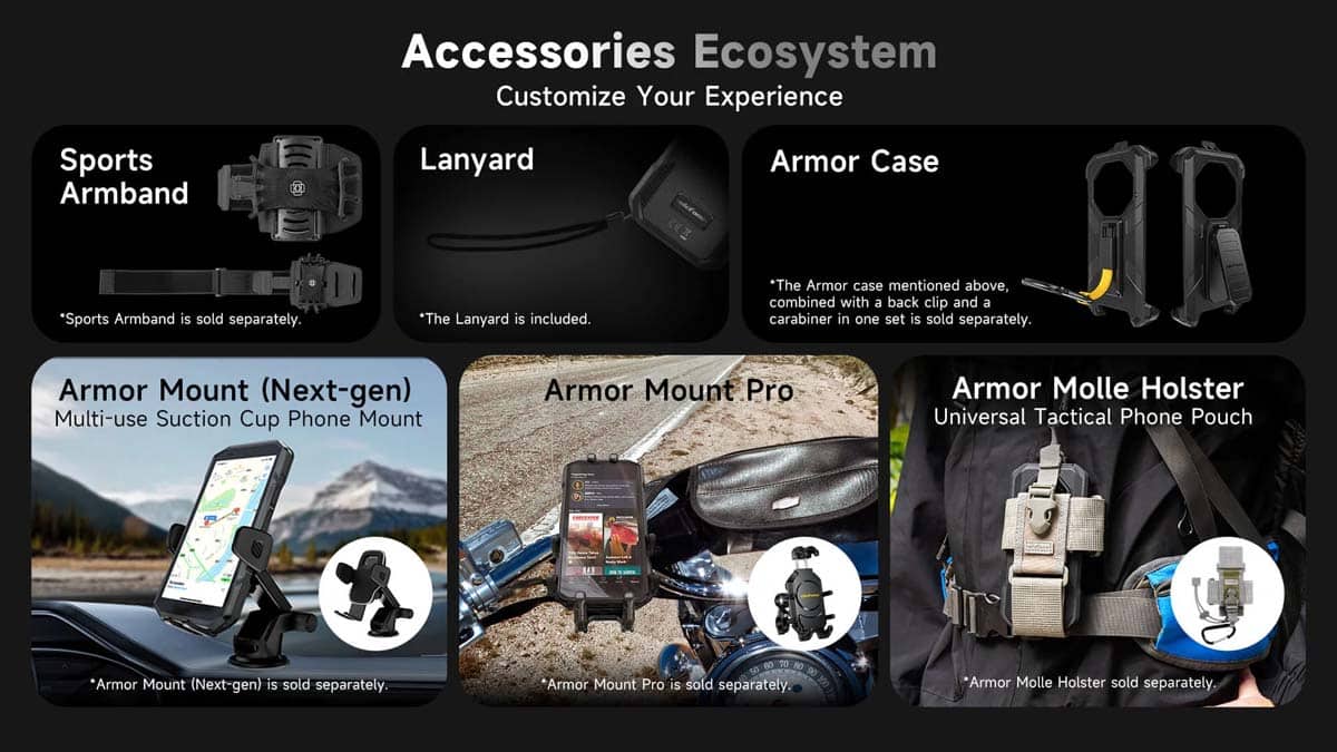 Armor X16 product feature graphic 23