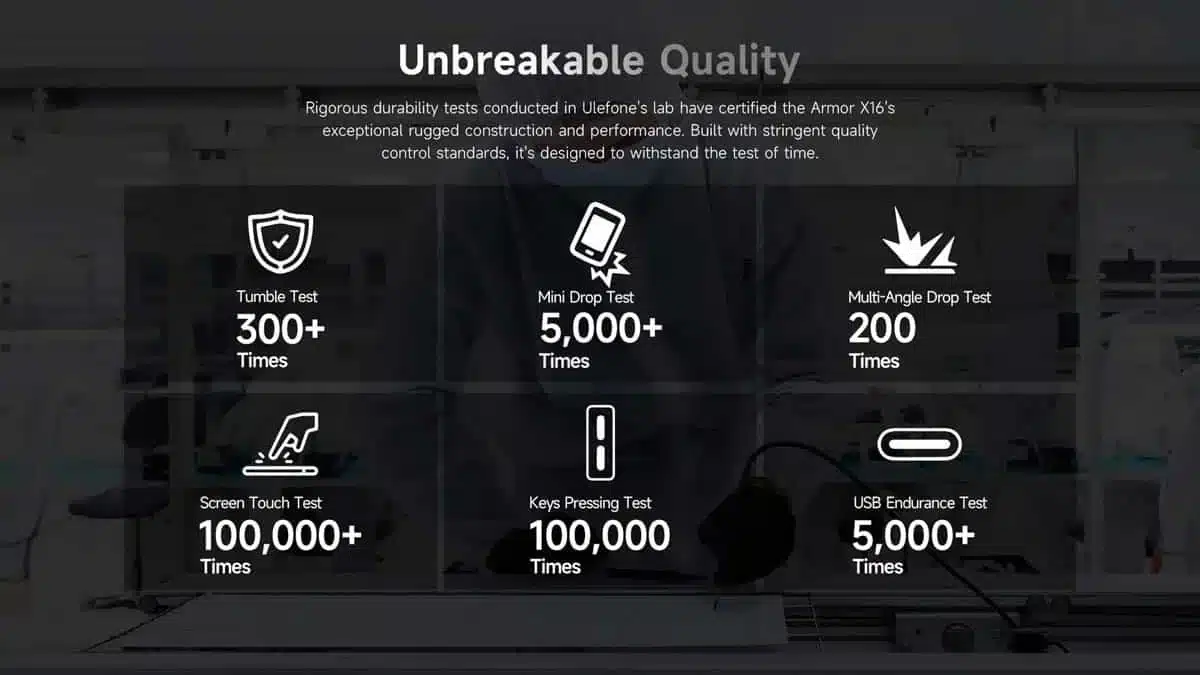 Ulefone Armor X16 product feature graphic 25