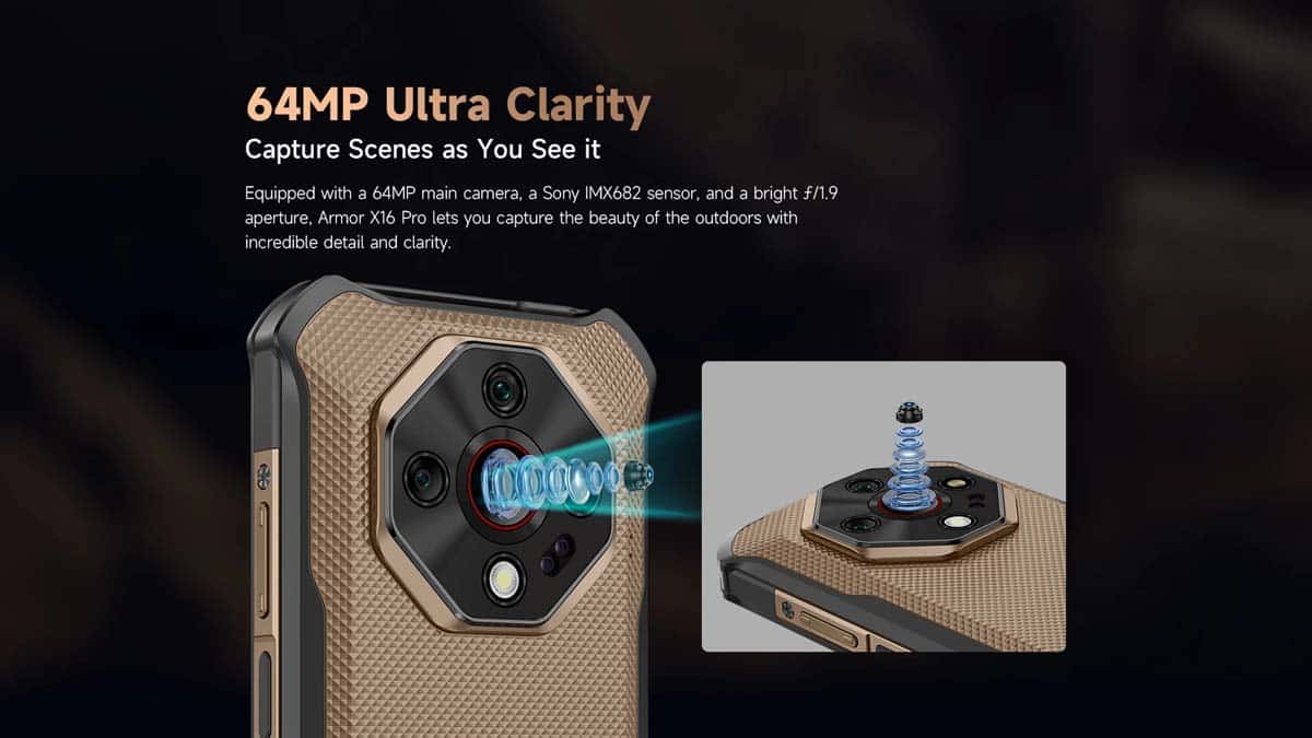 Ulefone Armor X16 Pro product feature graphic 7