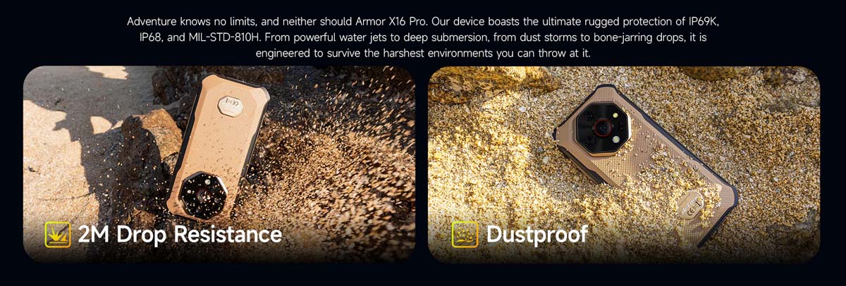 Armor X16 Pro product feature graphic 12