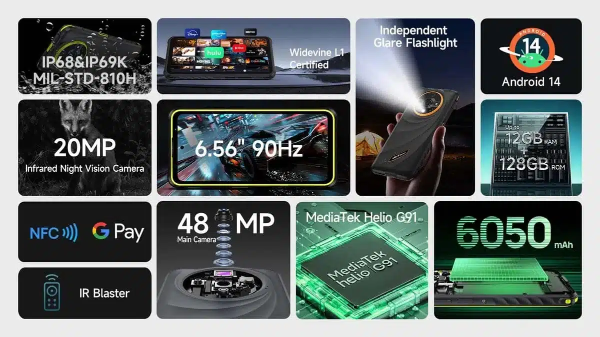 Armor X31 product feature graphic 2