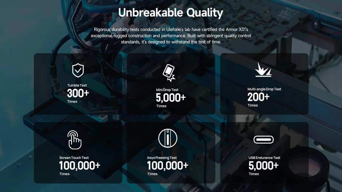 Armor X31 product feature graphic 29