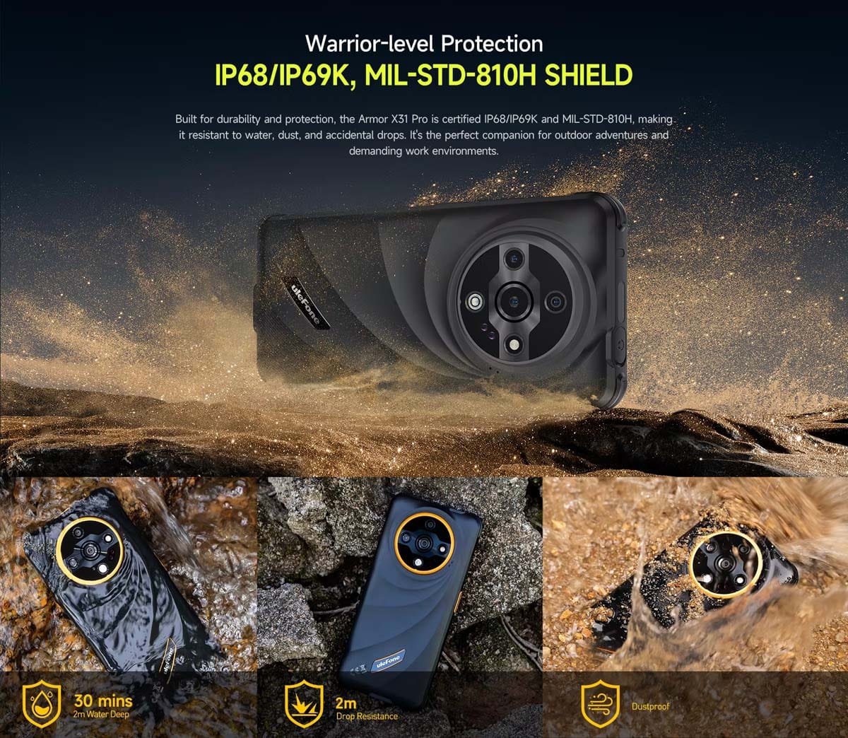 Armor X31 Pro product feature graphic 5