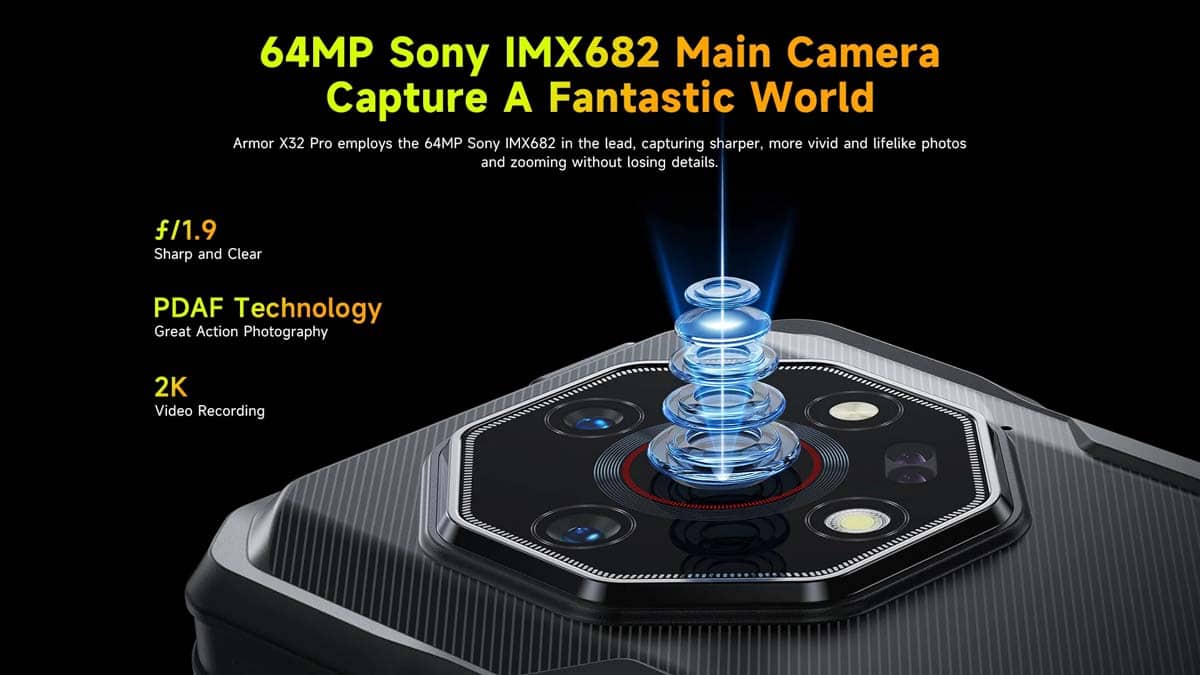 Armor X32 Pro product feature graphic 11