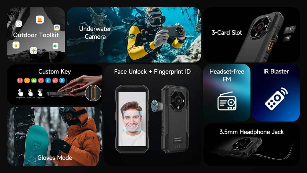 Armor X32 Pro product feature graphic 23