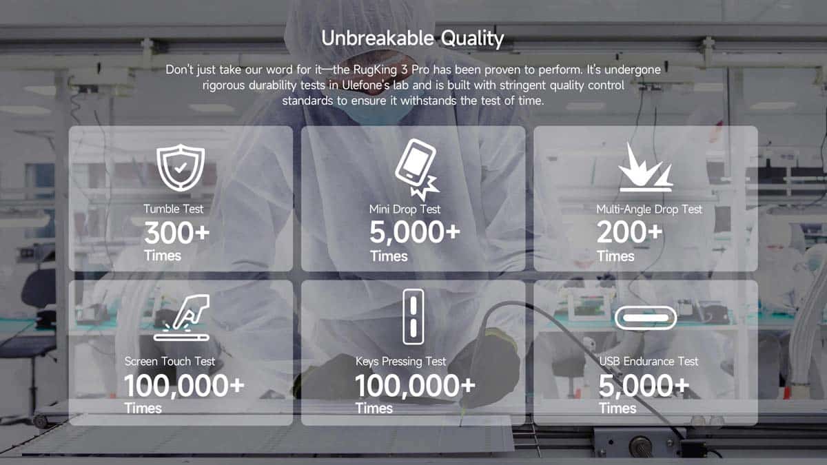 Ulefone RugKing 3 Pro product feature graphic 34