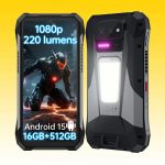 8849 TANK X 5G Rugged Smartphone with MediaTek Dimensity 8200 Processor, 16GB+512GB, 17600mAh Battery, 220-Lumen DLP Projector, 50MP + 64MP Night Vision Cameras