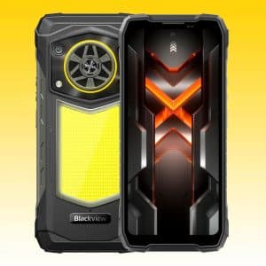 Blackview ROCK 5 Rugged Smartphone with MediaTek Helio G100 Processor, 12GB+256GB Storage, 20000mAh Battery, 108MP + 20MP Night Vision Cameras, 348LM Camping Lantern