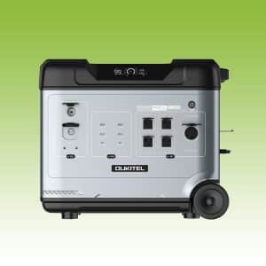 OUKITEL BP5000 Pro Max Portable Power Station with 5120Wh LiFePO4 Battery, 5000W Pure Sine Wave Output, 10000W Surge Power, Expandable Capacity, Split-Phase 120V/240V & <10ms UPS