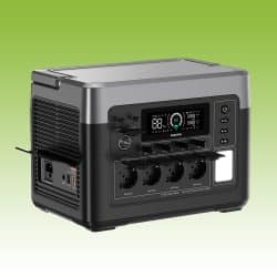 OUKITEL P1500 PLUS Portable Power Station with 1536Wh LiFePO4 Battery, 1800W Pure Sine Wave AC Output, 3600W Surge Power, <10ms UPS, WiFi & Bluetooth App Control, 500W MPPT Solar Input - Image 4
