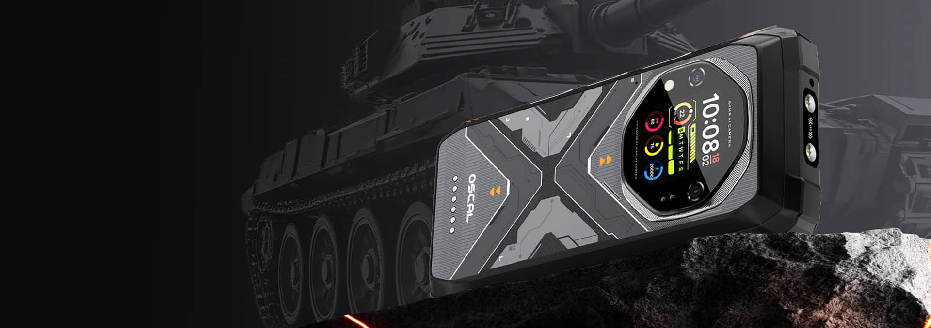 OSCAL TANK 1 dual-screen 5G rugged phone