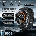 1.7" AMOLED Smart Watch with 1000mAh Battery GPS Tracking 5ATM Waterproof Bluetooth 5.3 Calling NFC Heart Rate Monitor 100+ Sports Modes