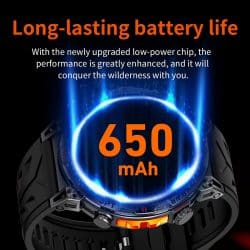 650mAh GPS Smartwatch with 1.56" AMOLED 480×480 Display, 3ATM Waterproof, 107 Sports Modes, 90-Day Standby, Heart Rate Tracking and Bluetooth 5.3 - Image 7