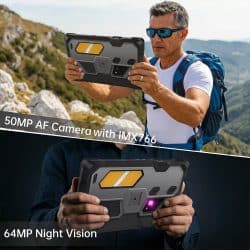 8849 TANK Pad Ultra Rugged 5G Tablet with 1080P 260-Lumen Projector, Dimensity 8200, 23,400mAh Battery, 50MP Camera, 64MP Night Vision, Laser Rangefinder, Android 16 - Image 9
