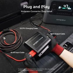 AFERIY DC060 580W DC-DC Alternator Charger for Portable Power Stations, High-Speed Vehicle Battery Charger Compatible with 12V/24V RV Systems, 47V-49V DC Input - Image 7