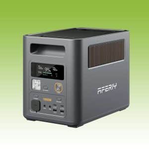 AFERIY Nomad1800 Pro P180 Pro Portable Power Station 1800W 1024Wh, Expandable to 5120Wh LiFePO4 Solar Generator with 14 Ports, 10ms UPS, Fast Charging for Home Backup, Camping and RV