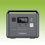 AFERIY P010 Portable Power Station 800W 512Wh, LiFePO₄ Battery Backup Power Supply with 10ms UPS, 8 Outputs, Fast Charging, Solar Generator