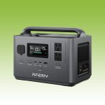 AFERIY P040 Portable Power Station 400W 256Wh LiFePO4 Solar Generator with 6 Output Ports, 100W USB-C PD, 10ms UPS Backup, Fast Recharge for Camping & Home Backup