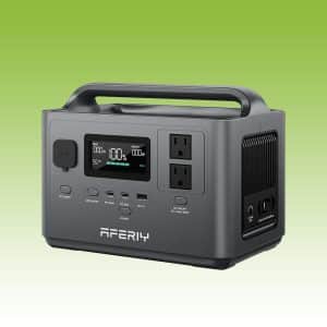 AFERIY P040 Portable Power Station 400W 256Wh LiFePO4 Solar Generator with 6 Output Ports, 100W USB-C PD, 10ms UPS Backup, Fast Recharge for Camping & Home Backup