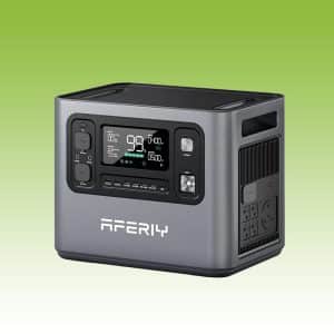 AFERIY P280 Portable Power Station 2800W 2048Wh, Expandable to 10240Wh LiFePO4 Solar Generator with 15 Ports, 10ms UPS, 1800W Fast Charging and App Control