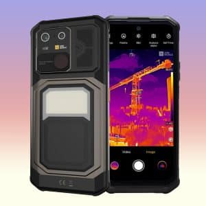 AGM G3 Pro 5G Thermal Imaging Rugged Smartphone with MediaTek MTK7300 Processor, 12GB+512GB, 10000mAh Battery, 64MP Rear Camera + 50MP Front Camera, 120Hz FHD+ Display