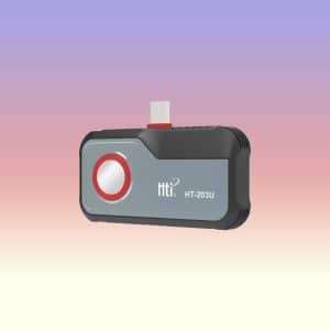HTI HT-203U Smartphone Thermal Camera for Android with 256×192 Infrared Resolution, 25Hz Frame Rate, 550°C Temperature Range and USB-C Connection