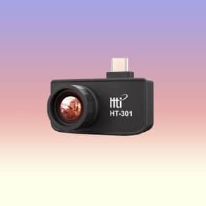 HTI HT-301 Smartphone Thermal Camera for Android with 384×288 Infrared Resolution, 25Hz Refresh Rate, 400°C Temperature Measurement and USB-C Connection