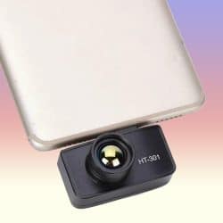 HTI HT-301 Smartphone Thermal Camera for Android with 384×288 Infrared Resolution, 25Hz Refresh Rate, 400°C Temperature Measurement and USB-C Connection - Image 4