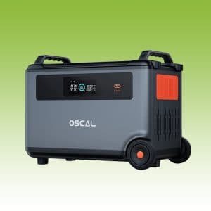 OSCAL BP3600 Expansion Battery with 3600Wh LiFePO4 Battery, 3500+ Cycle Life, Smart BMS, WiFi & Bluetooth App Control for PowerMax 3600
