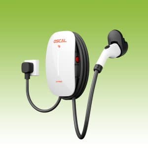 OSCAL EV11000 Level 2 EV Charger, 11kW 48A Fast Electric Vehicle Charging Station with RFID Access, 120V/240V Smart Home Wall-Mounted EV Charger