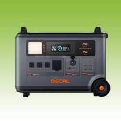 OSCAL PowerMax 3600 SE Portable Power Station with 3600Wh LiFePO4 Battery, 3600W Pure Sine Wave Inverter, 4500W Surge Power and 2400W Solar Input