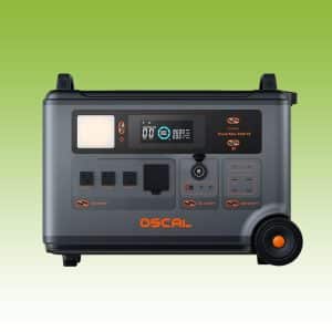 OSCAL PowerMax 3600 SE Portable Power Station with 3600Wh LiFePO4 Battery, 3600W Pure Sine Wave Inverter, 4500W Surge Power and 2400W Solar Input