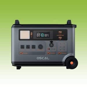 OSCAL PowerMax 6000 Portable Power Station with 3600Wh LiFePO4 Battery, 6000W Pure Sine Wave Inverter, 9000W Surge Power and 2400W Solar Input