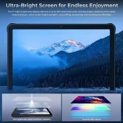 OUKITEL RT10 5G Rugged Tablet with 11-Inch 120Hz FHD IPS Display, Dimensity 7400X, 25,000mAh Battery, 64MP Camera, 20MP Night Vision and Android 15 - Image 5