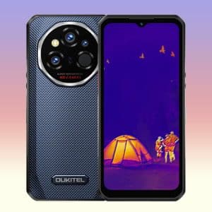 OUKITEL WP55 Ultra 5G Thermal Imaging Rugged Phone with MediaTek Dimensity 7025 Processor, 16GB+ 512GB, 6.6" FHD+ 120Hz Display, 11000mAh Battery