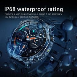 Outdoor GPS Smart Watch with 1400mAh Battery, 1.7" AMOLED Display, IP68 Waterproof, Bluetooth Calling, Flashlight, Health Monitoring and Sports Tracking - Image 6