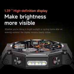 Outdoor Smart Watch for Men with GPS, 530mAh Battery, 1.39" AMOLED Display, 10ATM Waterproof, Bluetooth Calling, Compass, Altimeter and Sports Tracking - Image 4